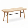 Houten salontafel met metalen onderstel afmetingen 100 x 50 x 40 cm