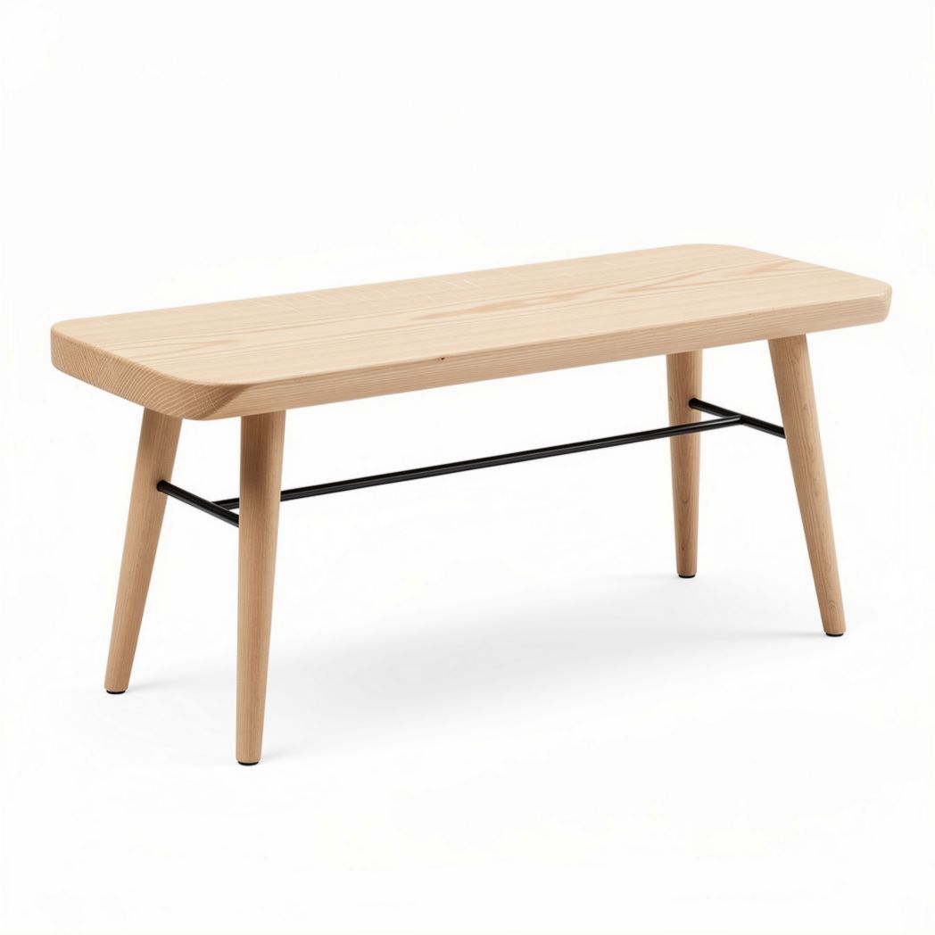 Houten salontafel met metalen onderstel afmetingen 100 x 50 x 40 cm